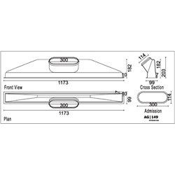 Plénum en ABS pour grille de soufflage linéaire 1540452