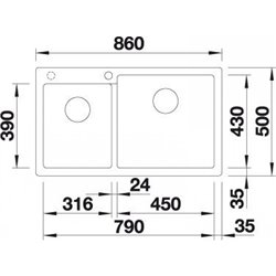 Pleon 9 523058, Gris Rocher 2 cuves