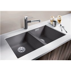 Subline 350/350-U Silgranit 523574, Anthracite Cuve double