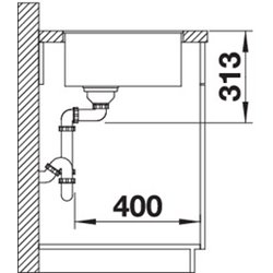 Subline 400 F Silgranit 523475, Anthracite Vidage manuel