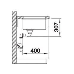 Subline 500-U Silgranit 523441, Café Cuve simple