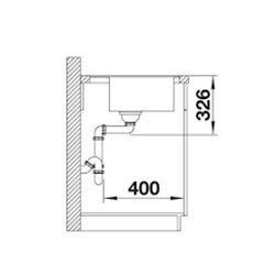 Zenar 5 S-F 523876 Blanco, Blanc Egouttoir gauche