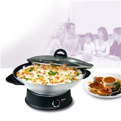 Wok couvercle verre 8 personnes WO300010