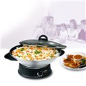Wok couvercle verre 8 personnes WO300010
