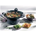 Wok couvercle verre 8 personnes WO300010