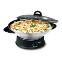Wok couvercle verre 8 personnes WO300010