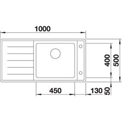 Andano XL 6 S-IF Inox 523000 Egouttoir à droite