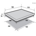 Table induction - 3 foyers dont 1 zone Ø 28 cm 3,6 kW BPI6315B