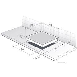 Table de cuisson mixte Gaz/Induction DPI7602BM