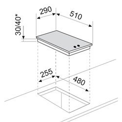 Table de cuisson domino électrique GT320IX