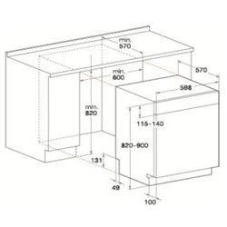 Lave-vaisselle intégrable WBC3C26X
