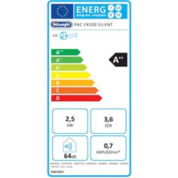 Pinguino PACEX100SILENT, 2,5 kWatts Froid seul
