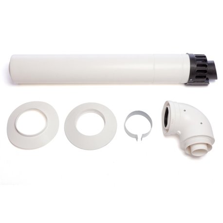 Kit ventouse horizontale  073224 Coude + terminal