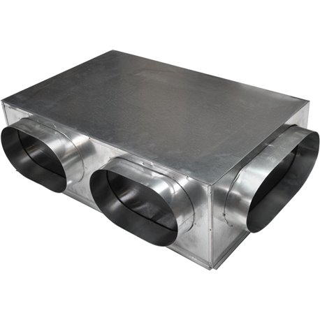 Plénum acier extra plat reprise latérale isolés, 6043851 Dimensions 600x400mm Plénum acier extra plat reprise latérale isolés, 6043851 Dimensions 600x400mm