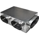 Plénum acier extra plat reprise latérale isolés, 6043851 Dimensions 600x400mm