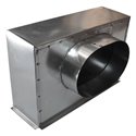 Plénum acier reprise latérale, 3642584 Dimensions 300x100mm
