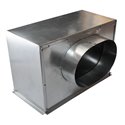 Plénum acier reprise latérale, 3642585 Dimensions 300x150mm