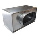 Plénum acier reprise latérale, 3642588 Dimensions 500x150 mm