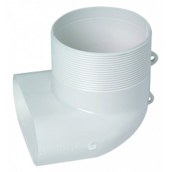 Aldes Minigaine réf: 11023002 Coude mixte pour bouche 40 x 100