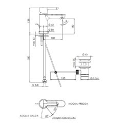Ancoswing 859031 monocommande bec fixe