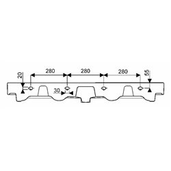 Lovely 00147610000, Plan de toilette 120 cm 1 cuve sans trou