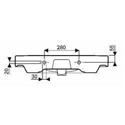 Jam 00131600000, Plan de toilette 75 cm