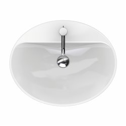 Geberit Variform 500.772.01.2 Vasque ovale 60 cm avec trop plein