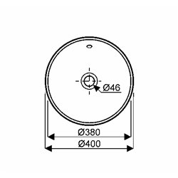 Geberit Variform 500.700.01.2 Vasque ronde 40 cm avec trop plein