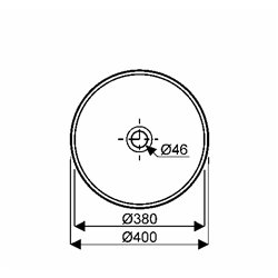 Geberit Variform 500.702.01.2 Vasque ronde 40 cm sans trop plein
