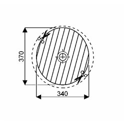 Geberit Variform 500.702.01.2 Vasque ronde 40 cm sans trop plein