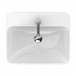 Geberit Variform 500.740.01.2 Vasque rectangulaire 55 cm avec trop plein