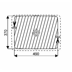Geberit Variform 500.736.01.2 Vasque rectangulaire 55 cm avec trop plein