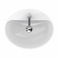 Geberit Variform 500.720.01.2 Vasque ovale 55 cm avec trop plein