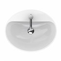 Geberit Variform 500.722.01.2 Vasque ovale 55 cm sans trop plein