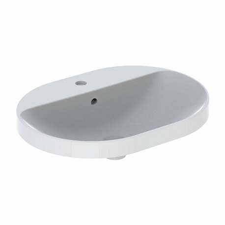 Geberit Variform 500.732.01.2 Vasque oblongue 60 cm avec trop plein et plage robinetterie