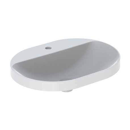 Geberit Variform 500.734.01.2 Vasque oblongue 60 cm sans trop plein, avec plage robinetterie