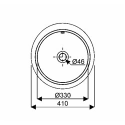 Geberit Variform 500.744.01.2 Vasque ronde 33 cm avec trop plein