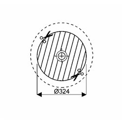 Geberit Variform 500.744.01.2 Vasque ronde 33 cm avec trop plein