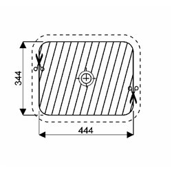 Geberit Variform 500.762.01.2 Vasque rectangulaire 45 cm sans trop plein