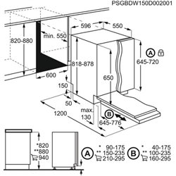 Lave-vaisselle Tout intégrable Série 600 QuickSelect EEQ47210L 