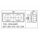 Plénum de soufflage pour gainable compact TCB-SF56C6BPE