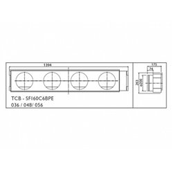 Plénum de soufflage pour gainable compact TCB-SF160C6BPE