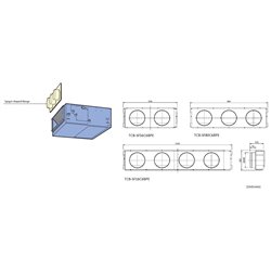 Plénum de soufflage pour gainable compact TCB-SF56C6BPE