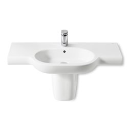Meridian-N Lavabo Roca, A32724B000 1000 x 460 x 150 1 trou perçé, 2 trous préperçés
