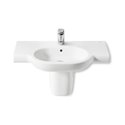 Meridian-N Lavabo Roca, A32724D000 850 x 460 x 150 1 trou perçé, 2 trous préperçés
