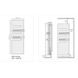 Serenis Premium 850435 1750 Watts mât à gauche