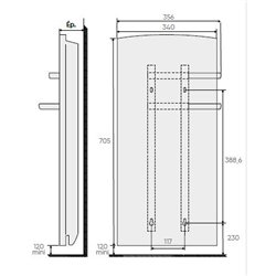 Kéa, 841515 Blanc 1400 Watts