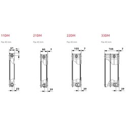 T6 3010 Deco 22DM750 0720, 750x720x105 mm 1397 Watts