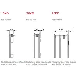 Reggane 3010 Deco Tertiaire 10KD600 2600, 600x2600x48 mm 1430 Watts