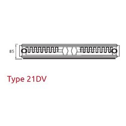 Reggane Déco Vertical 21DV195 0450, 1950x450x85 mm 1404 Watts